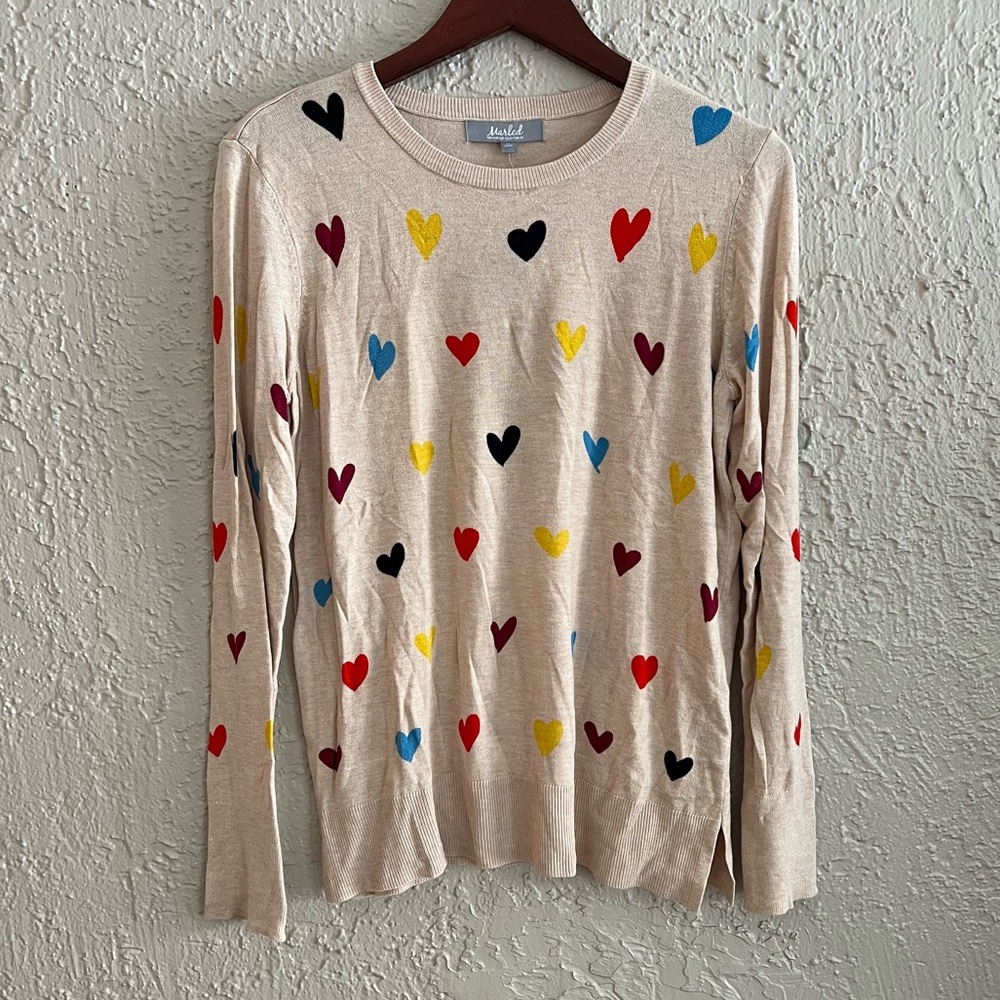 ❤️ Marled Reunited Clothing Heart Sweater